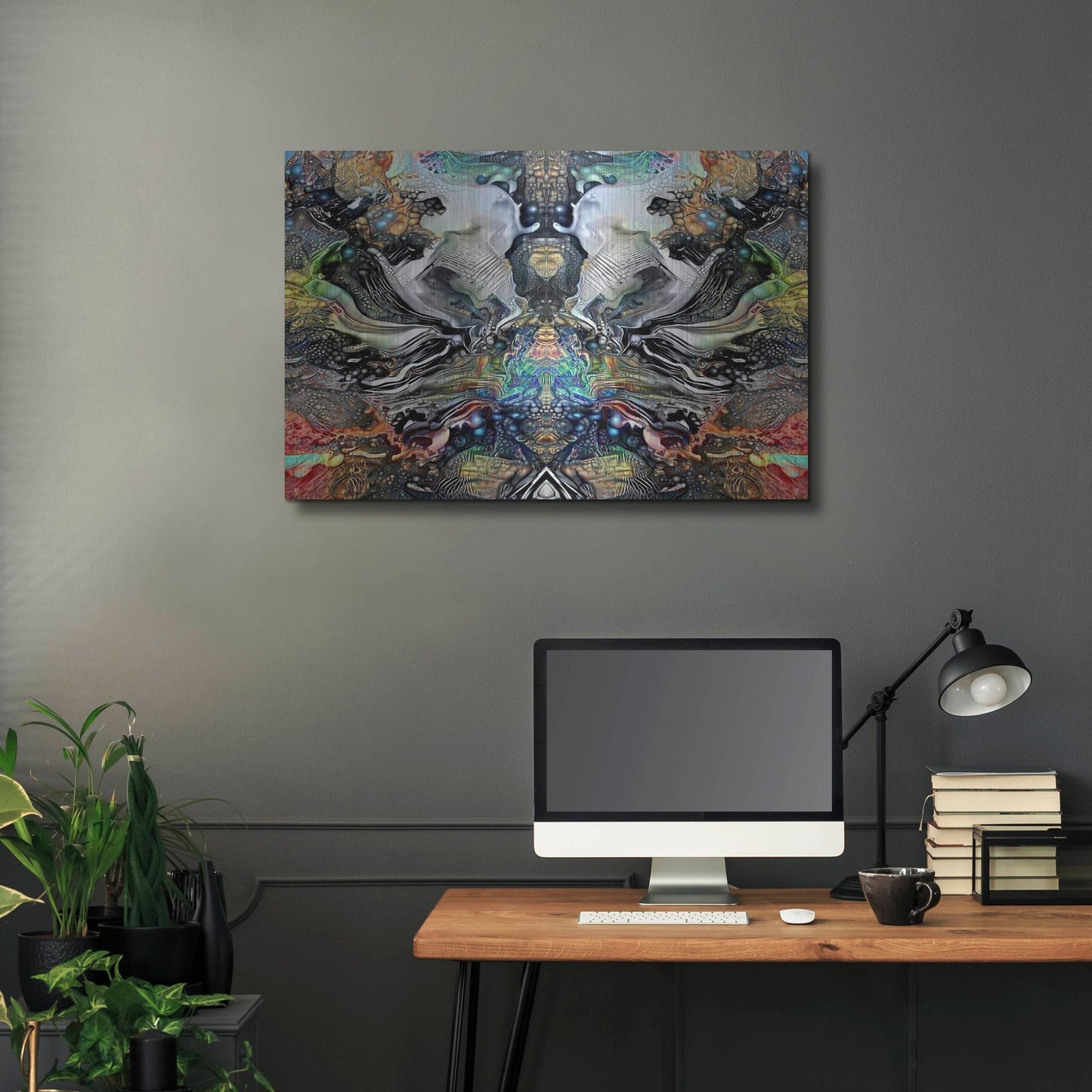 Luxe Metal Art 'Legacy Plume' by Pedro Gavidia, Metal Wall Art,36x24