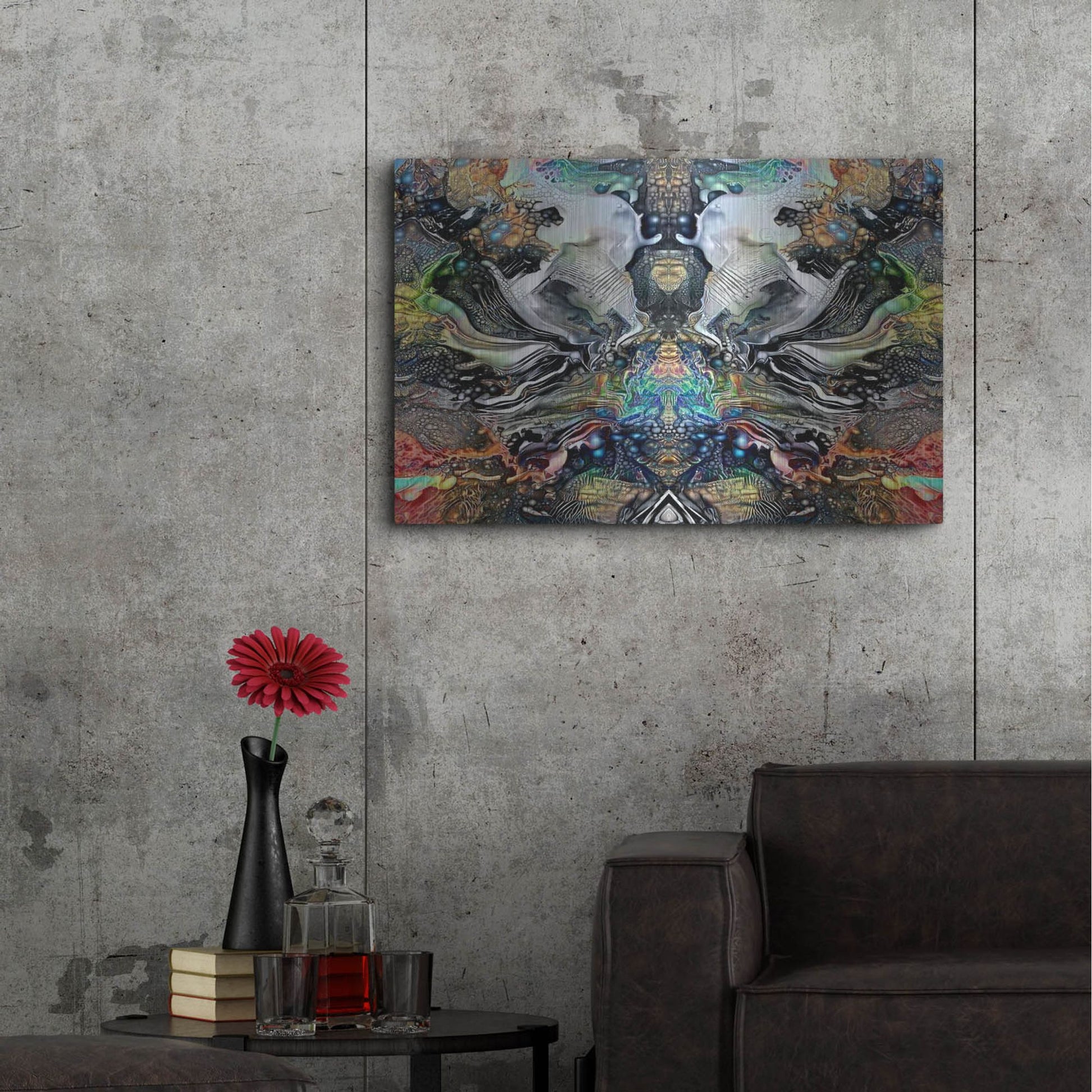 Luxe Metal Art 'Legacy Plume' by Pedro Gavidia, Metal Wall Art,36x24