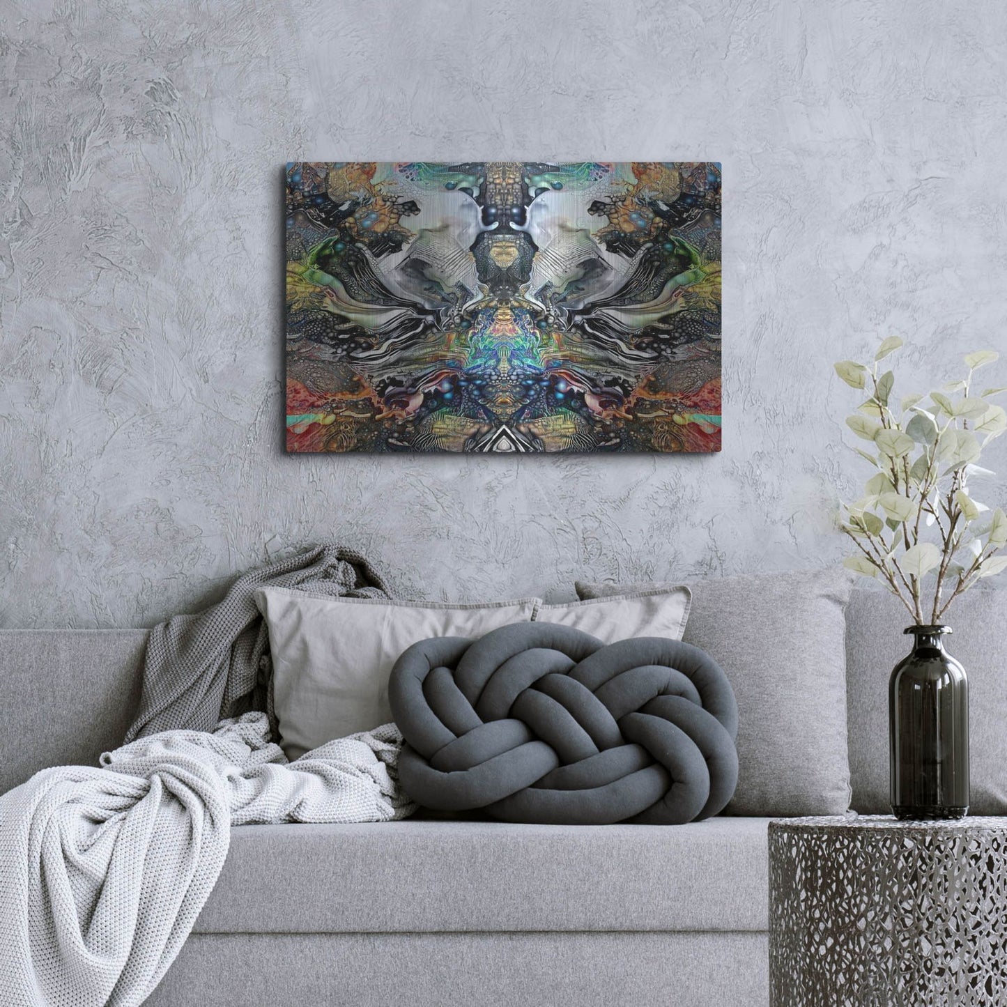 Luxe Metal Art 'Legacy Plume' by Pedro Gavidia, Metal Wall Art,36x24