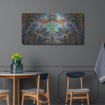 Luxe Metal Art 'Maria Sabinas Trance' by Pedro Gavidia, Metal Wall Art,48x24