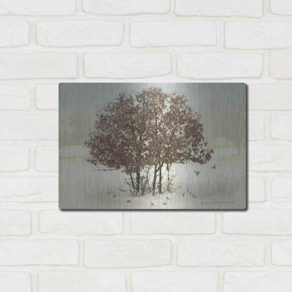 Luxe Metal Art 'Juncos and Oak' by Chris Vest, Metal Wall Art,16x12