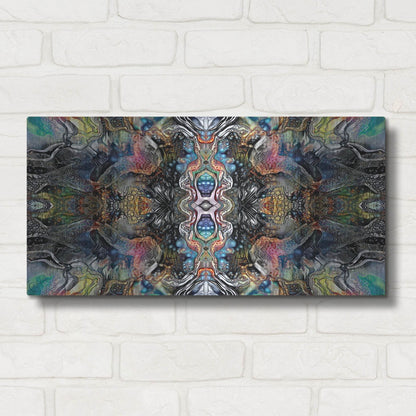 Luxe Metal Art 'Mind Reactor' by Pedro Gavidia, Metal Wall Art,24x12