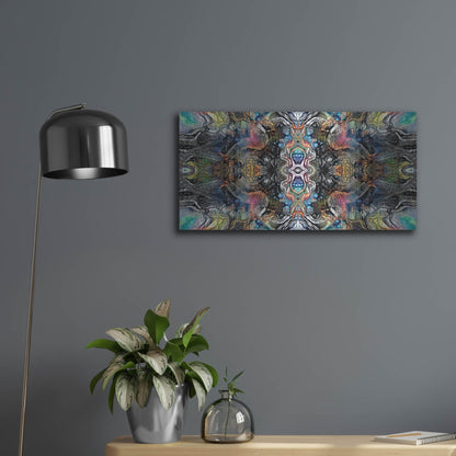 Luxe Metal Art 'Mind Reactor' by Pedro Gavidia, Metal Wall Art,24x12