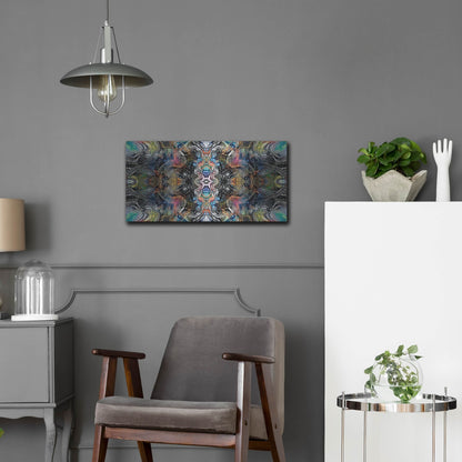 Luxe Metal Art 'Mind Reactor' by Pedro Gavidia, Metal Wall Art,24x12