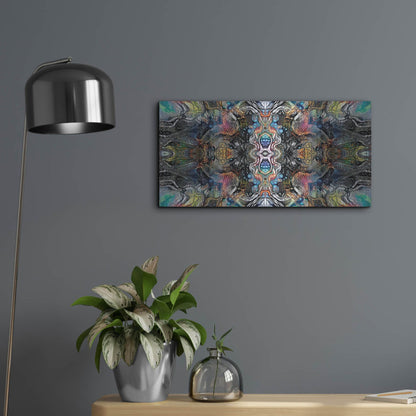 Luxe Metal Art 'Mind Reactor' by Pedro Gavidia, Metal Wall Art,24x12