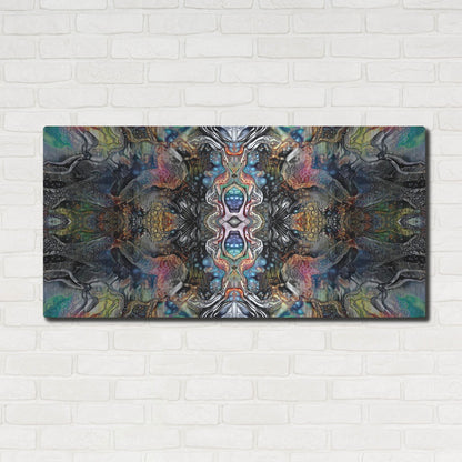 Luxe Metal Art 'Mind Reactor' by Pedro Gavidia, Metal Wall Art,48x24