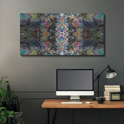 Luxe Metal Art 'Mind Reactor' by Pedro Gavidia, Metal Wall Art,48x24