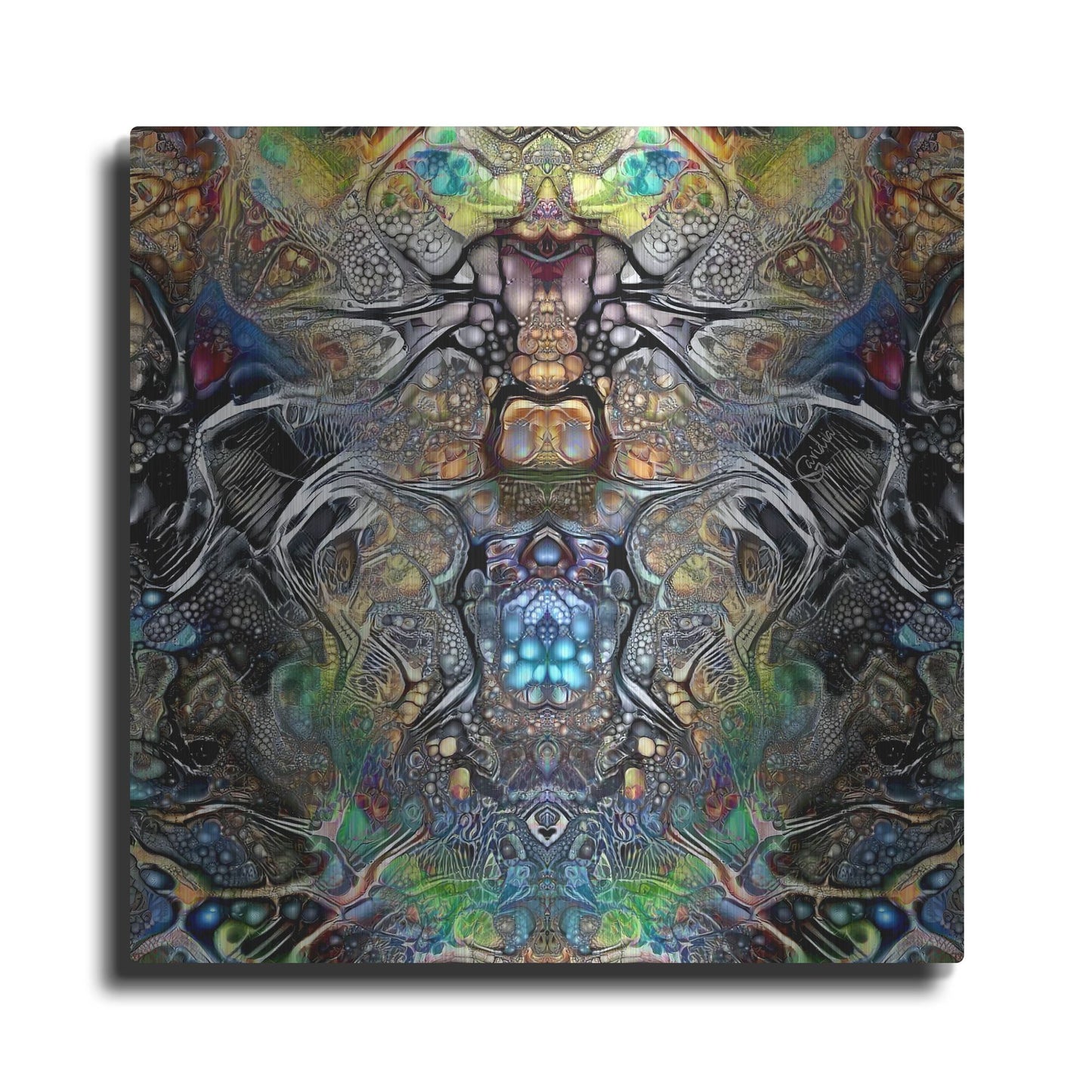 Luxe Metal Art 'Mutation' by Pedro Gavidia, Metal Wall Art