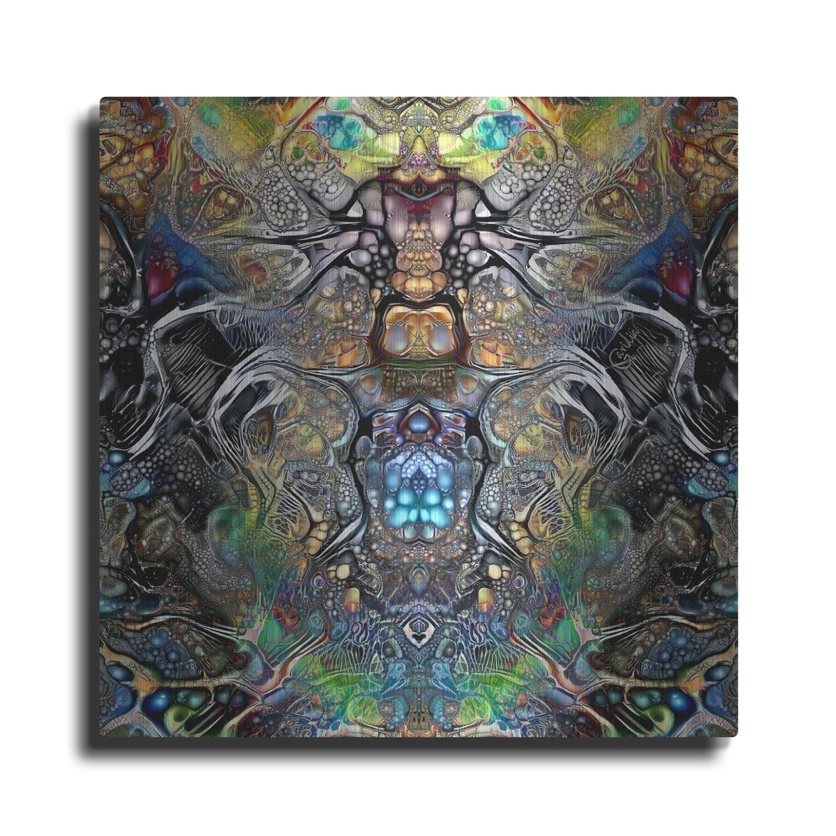 Luxe Metal Art 'Mutation' by Pedro Gavidia, Metal Wall Art