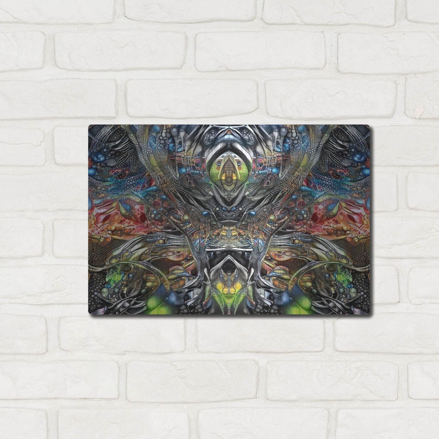 Luxe Metal Art 'Natures Lament' by Pedro Gavidia, Metal Wall Art,16x12