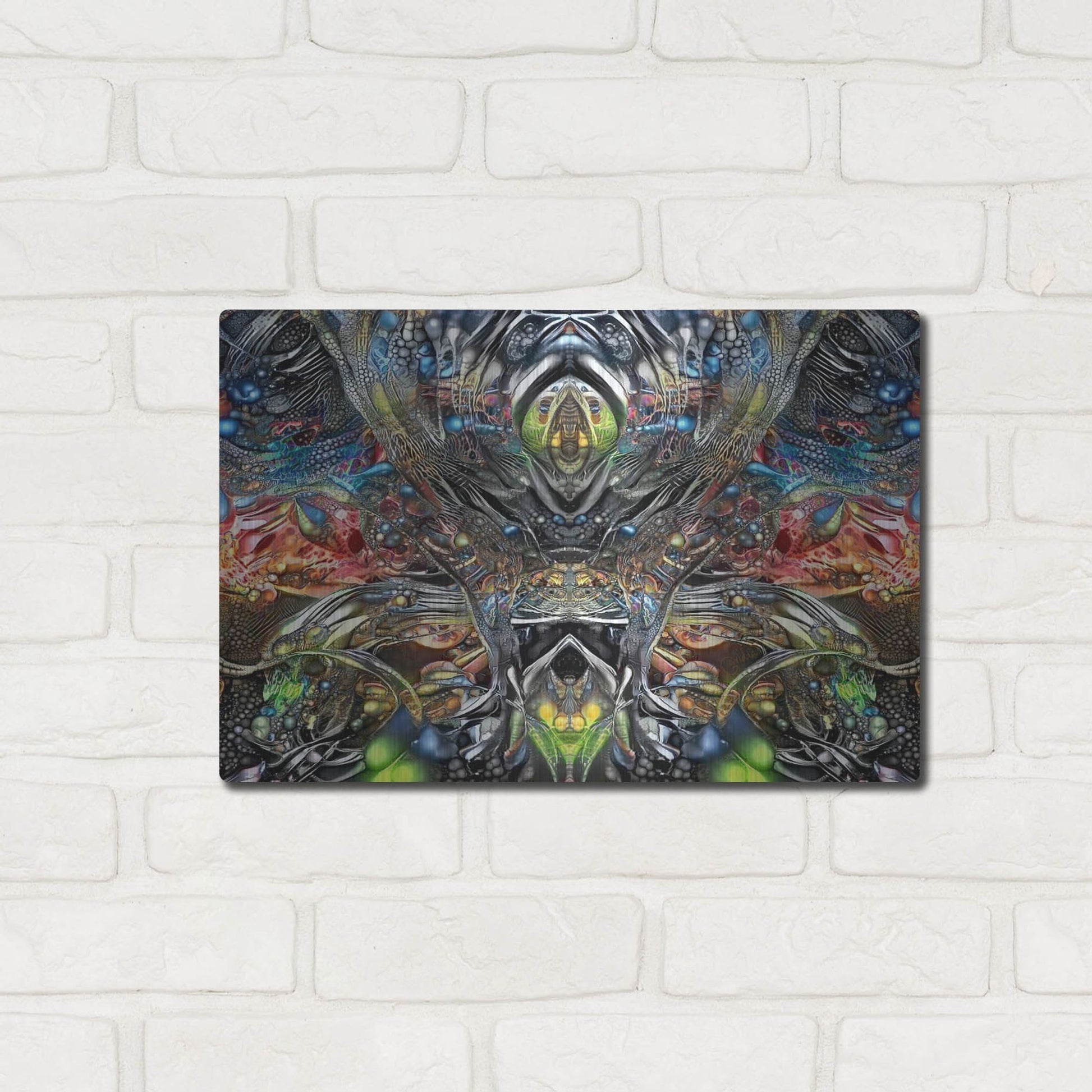 Luxe Metal Art 'Natures Lament' by Pedro Gavidia, Metal Wall Art,16x12