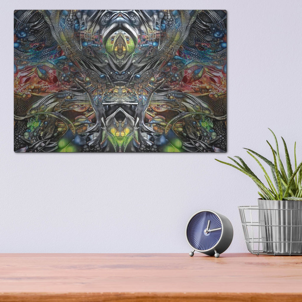 Luxe Metal Art 'Natures Lament' by Pedro Gavidia, Metal Wall Art,16x12