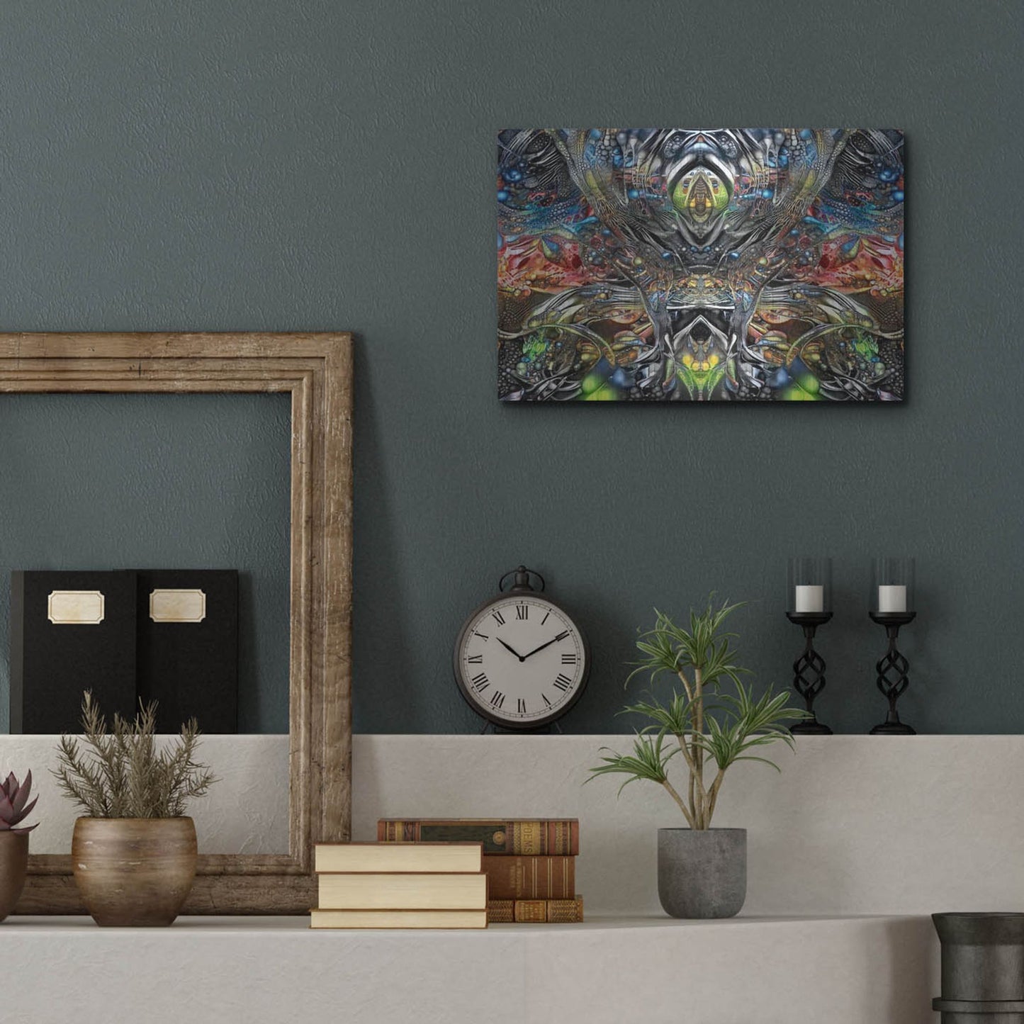 Luxe Metal Art 'Natures Lament' by Pedro Gavidia, Metal Wall Art,16x12