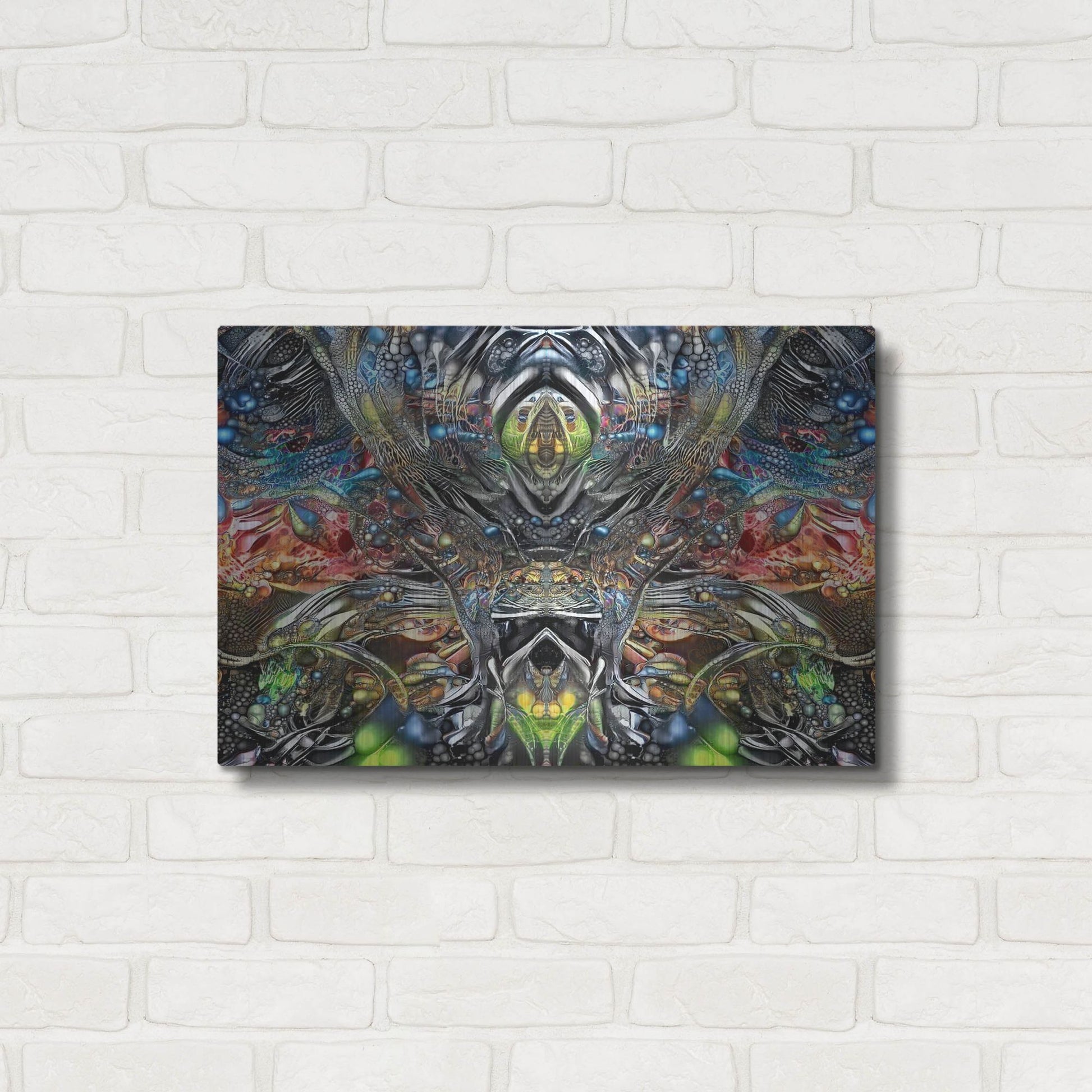 Luxe Metal Art 'Natures Lament' by Pedro Gavidia, Metal Wall Art,24x16