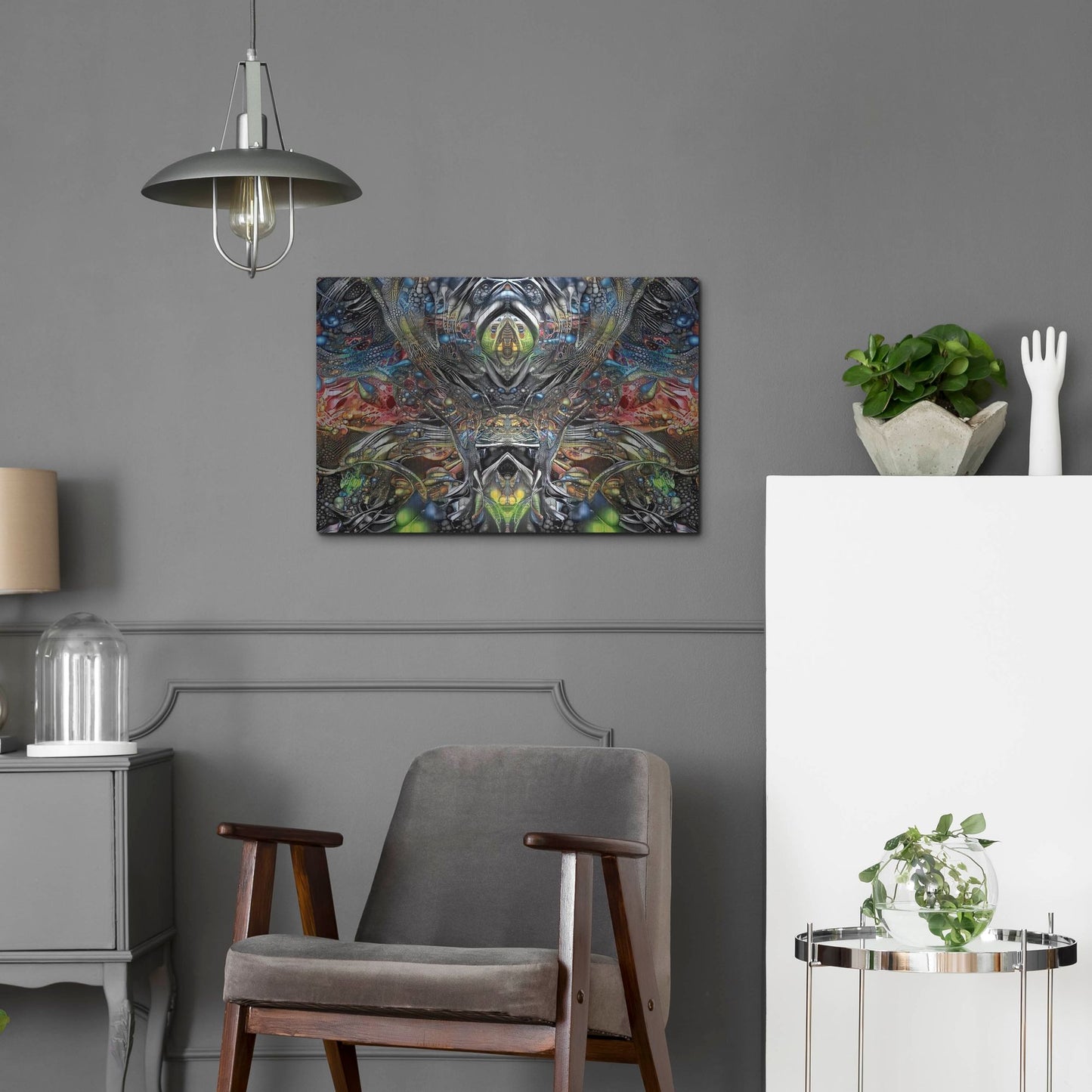 Luxe Metal Art 'Natures Lament' by Pedro Gavidia, Metal Wall Art,24x16