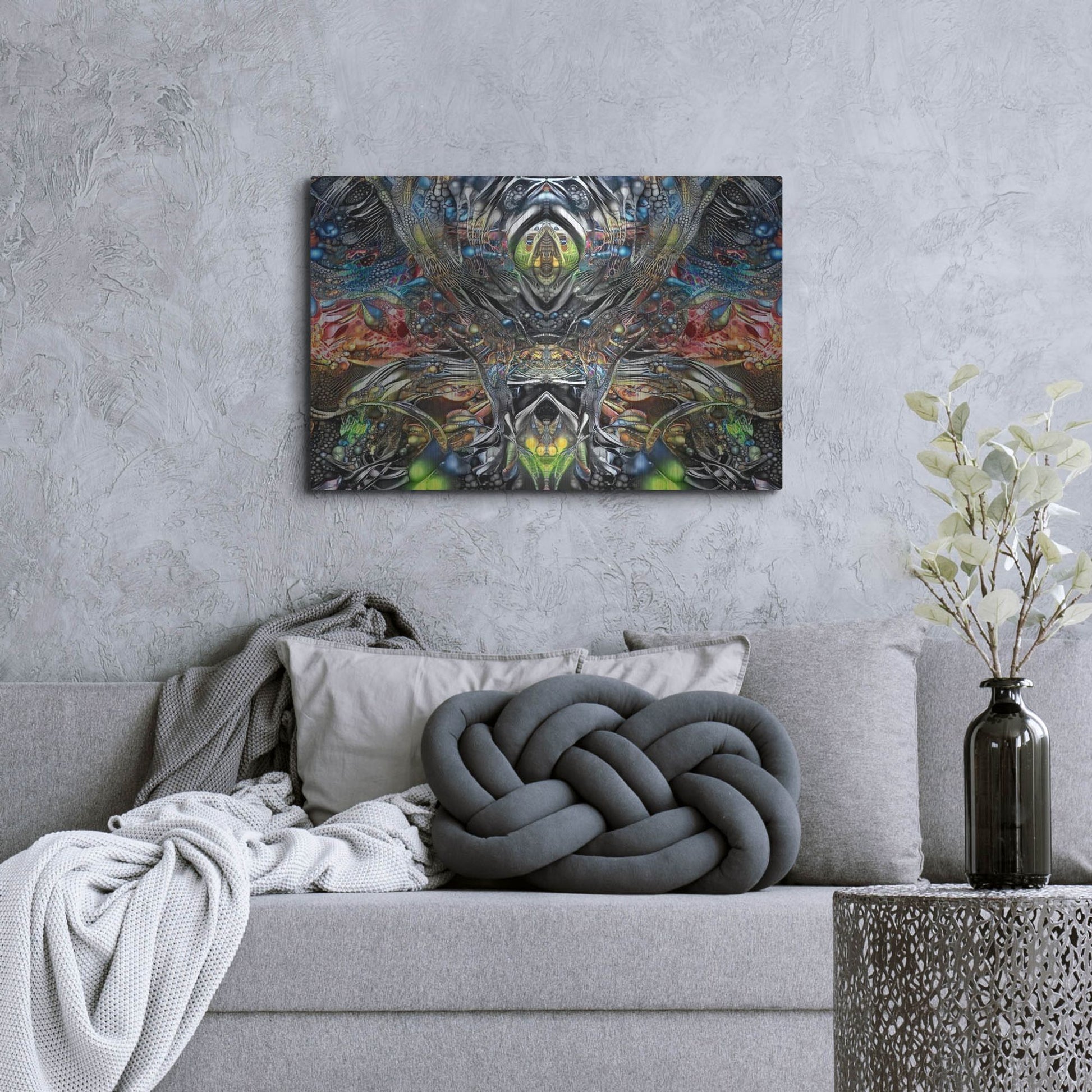 Luxe Metal Art 'Natures Lament' by Pedro Gavidia, Metal Wall Art,36x24