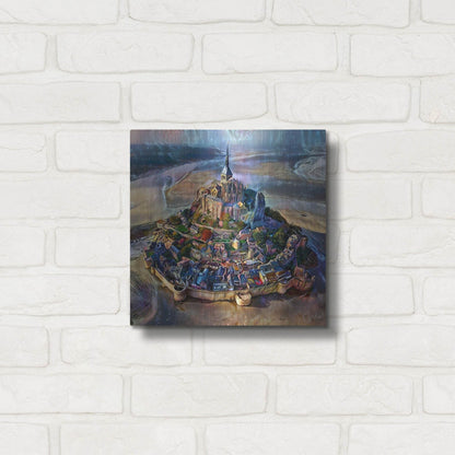 Luxe Metal Art 'Normandy France Le Mont Saint Michel' by Pedro Gavidia, Metal Wall Art,12x12