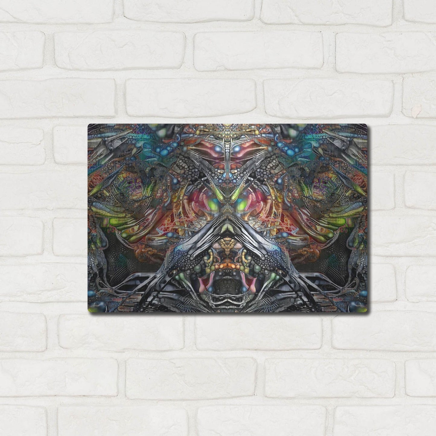 Luxe Metal Art 'Offender' by Pedro Gavidia, Metal Wall Art,16x12