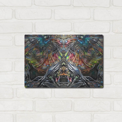 Luxe Metal Art 'Offender' by Pedro Gavidia, Metal Wall Art,16x12