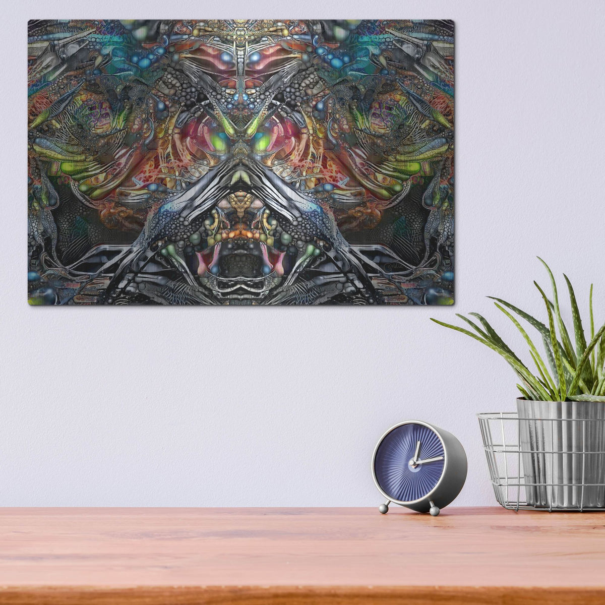Luxe Metal Art 'Offender' by Pedro Gavidia, Metal Wall Art,16x12