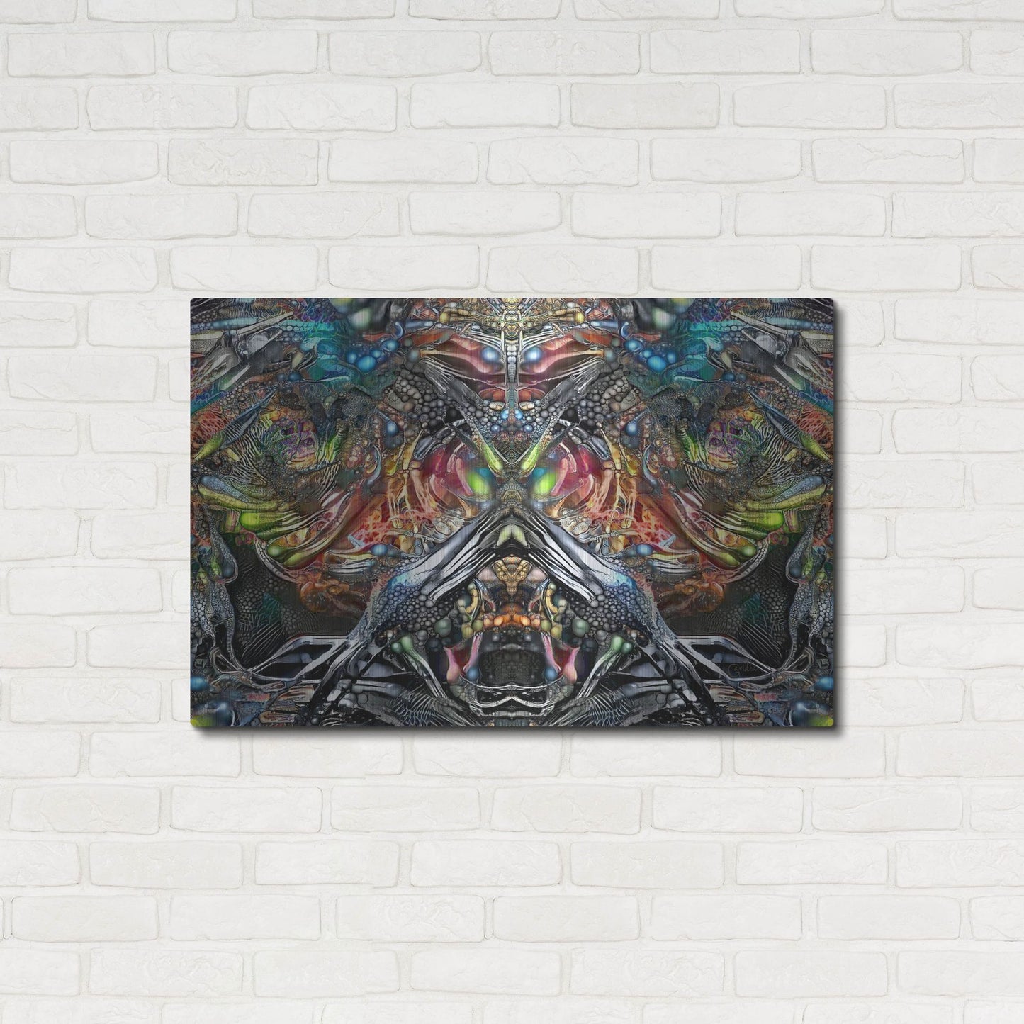 Luxe Metal Art 'Offender' by Pedro Gavidia, Metal Wall Art,36x24