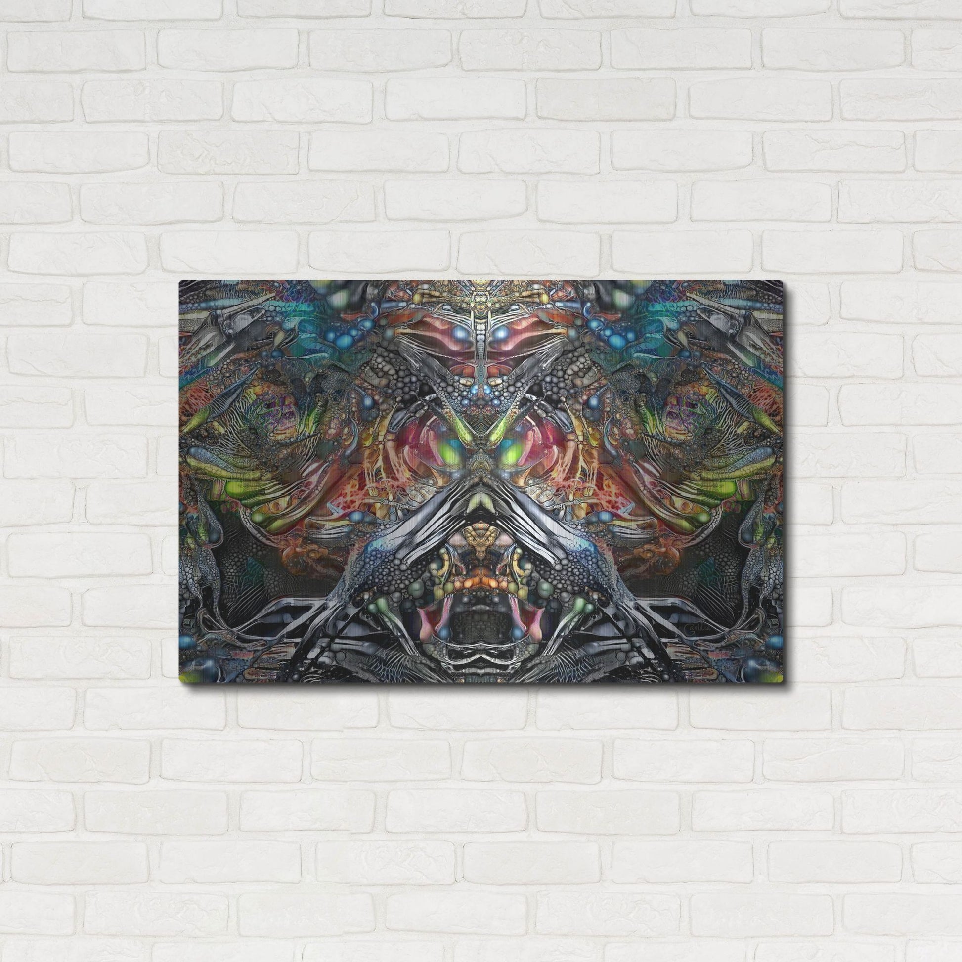 Luxe Metal Art 'Offender' by Pedro Gavidia, Metal Wall Art,36x24