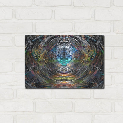Luxe Metal Art 'Portal' by Pedro Gavidia, Metal Wall Art,16x12