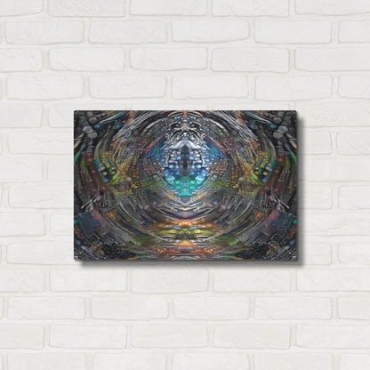 Luxe Metal Art 'Portal' by Pedro Gavidia, Metal Wall Art,24x16