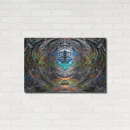 Luxe Metal Art 'Portal' by Pedro Gavidia, Metal Wall Art,36x24
