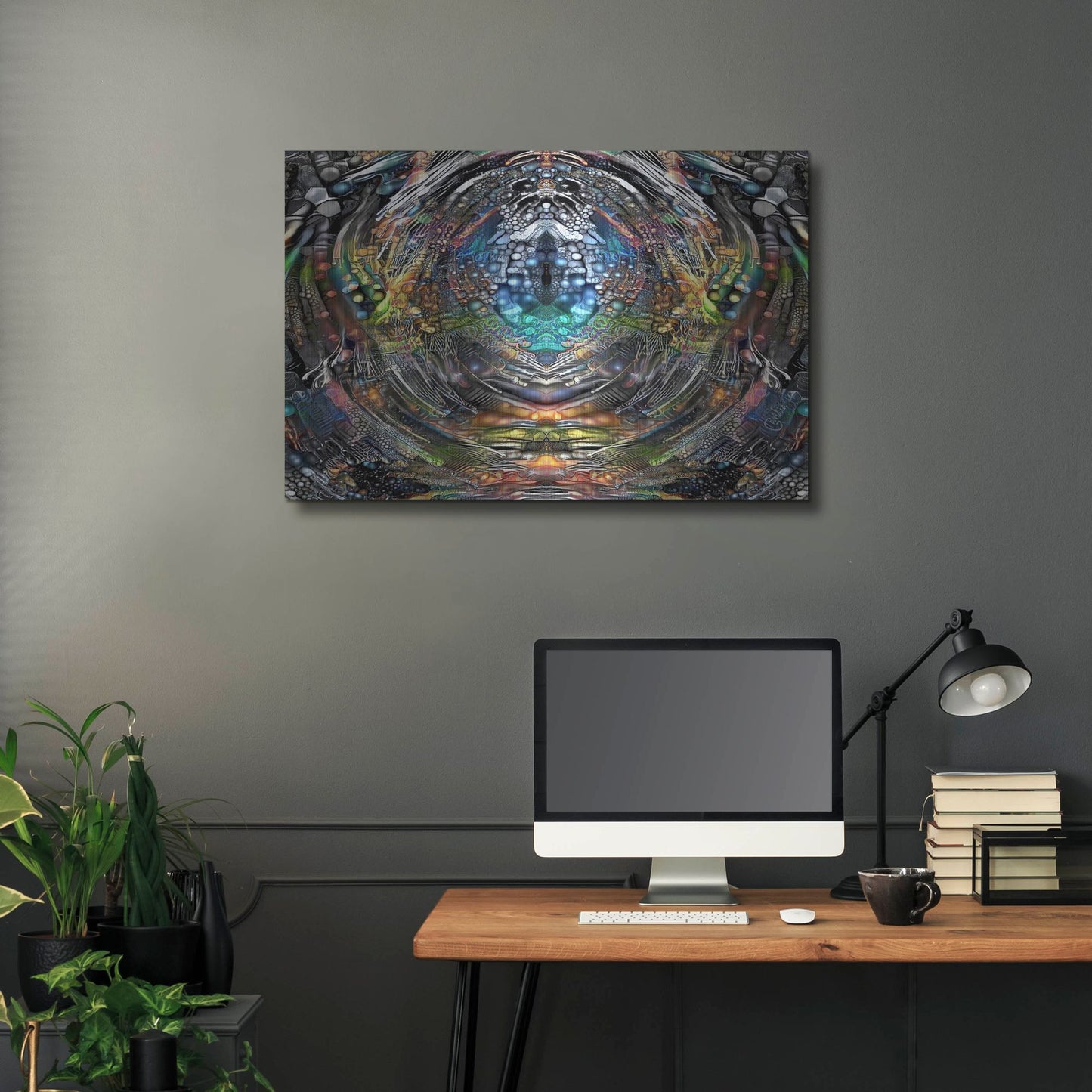 Luxe Metal Art 'Portal' by Pedro Gavidia, Metal Wall Art,36x24