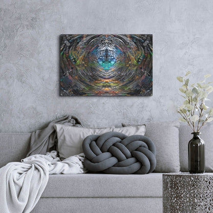Luxe Metal Art 'Portal' by Pedro Gavidia, Metal Wall Art,36x24