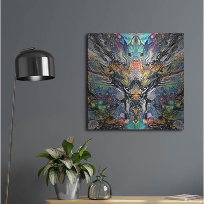 Luxe Metal Art 'Poseidon' by Pedro Gavidia, Metal Wall Art,24x24