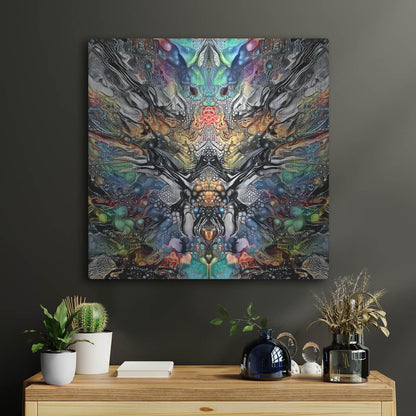 Luxe Metal Art 'Poseidon' by Pedro Gavidia, Metal Wall Art,24x24