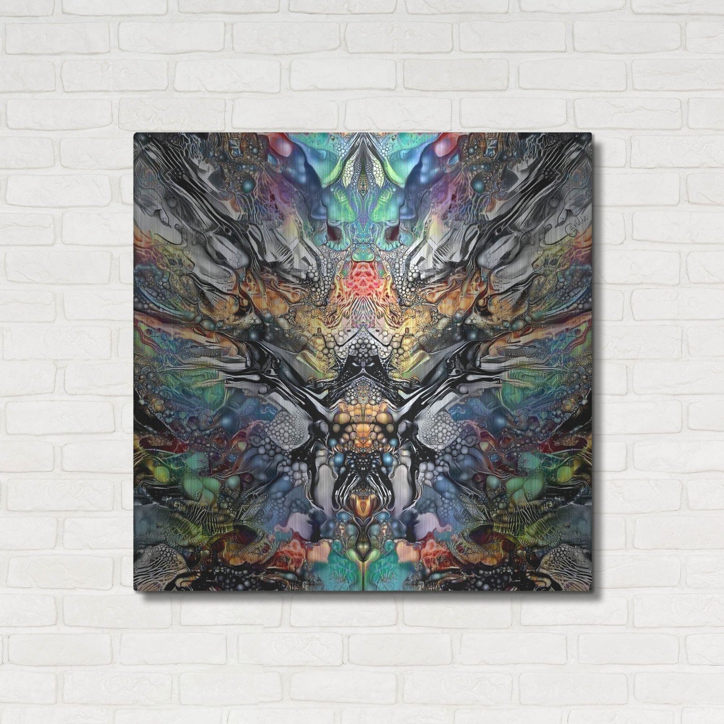 Luxe Metal Art 'Poseidon' by Pedro Gavidia, Metal Wall Art,36x36