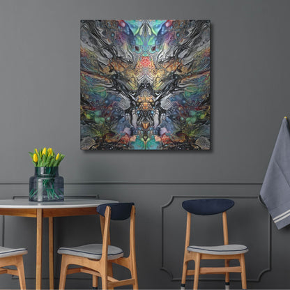 Luxe Metal Art 'Poseidon' by Pedro Gavidia, Metal Wall Art,36x36