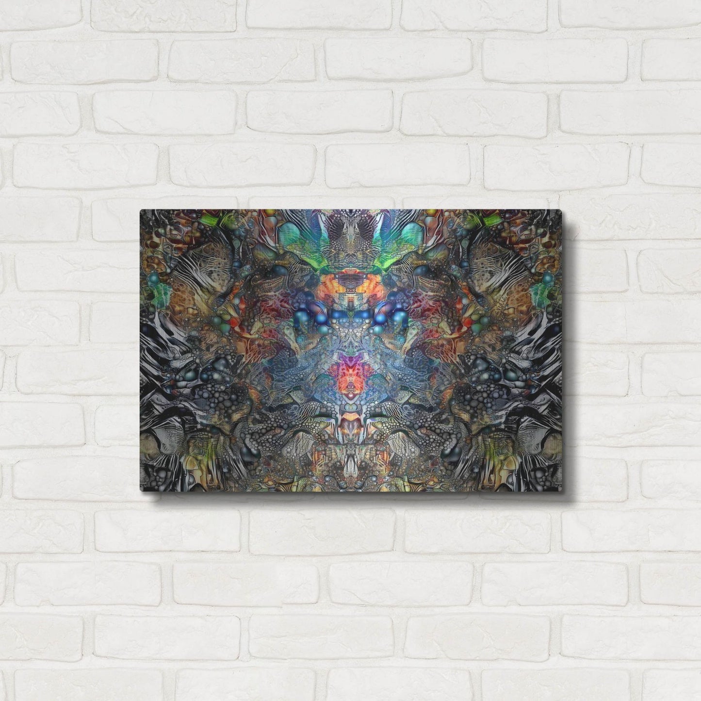 Luxe Metal Art 'Regent' by Pedro Gavidia, Metal Wall Art,24x16