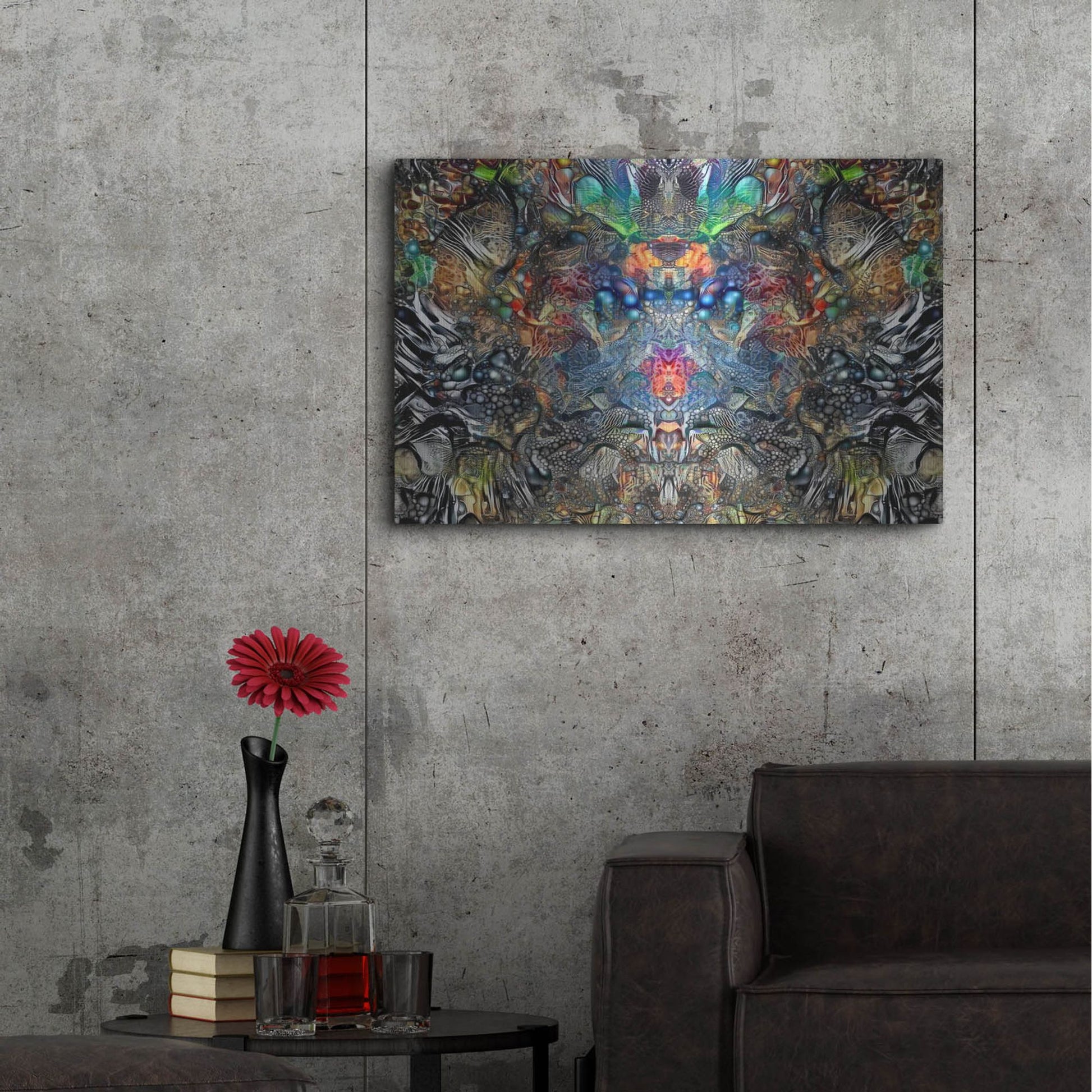 Luxe Metal Art 'Regent' by Pedro Gavidia, Metal Wall Art,36x24