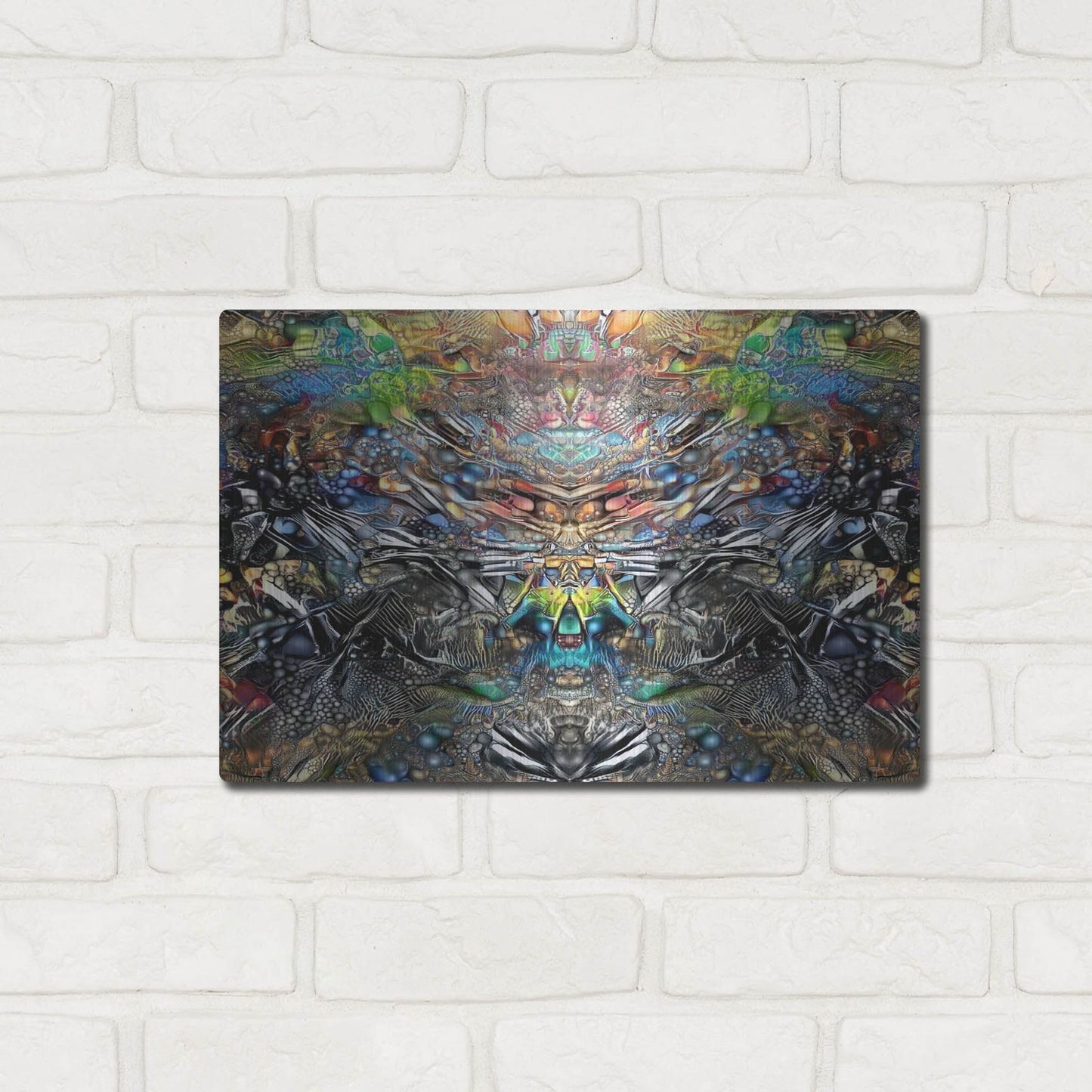 Luxe Metal Art 'Resurrection' by Pedro Gavidia, Metal Wall Art,16x12