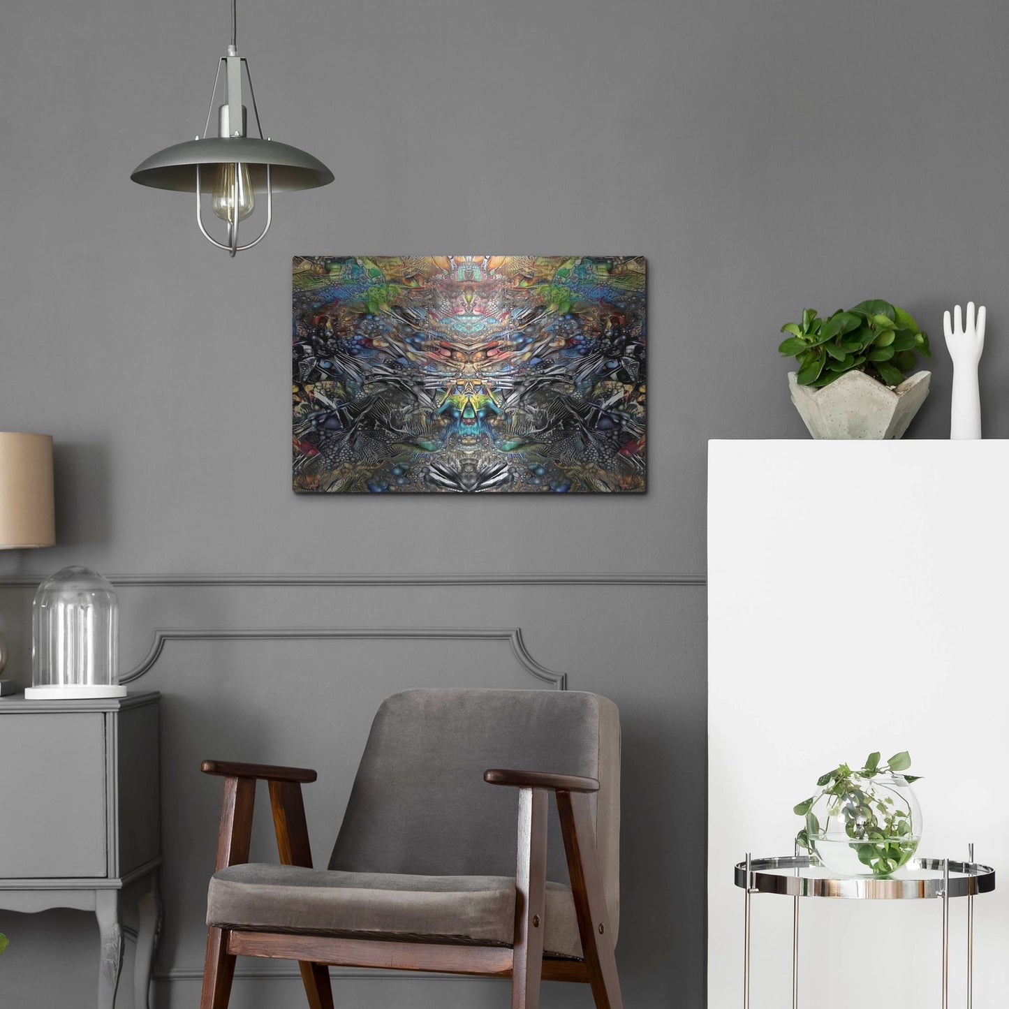 Luxe Metal Art 'Resurrection' by Pedro Gavidia, Metal Wall Art,24x16