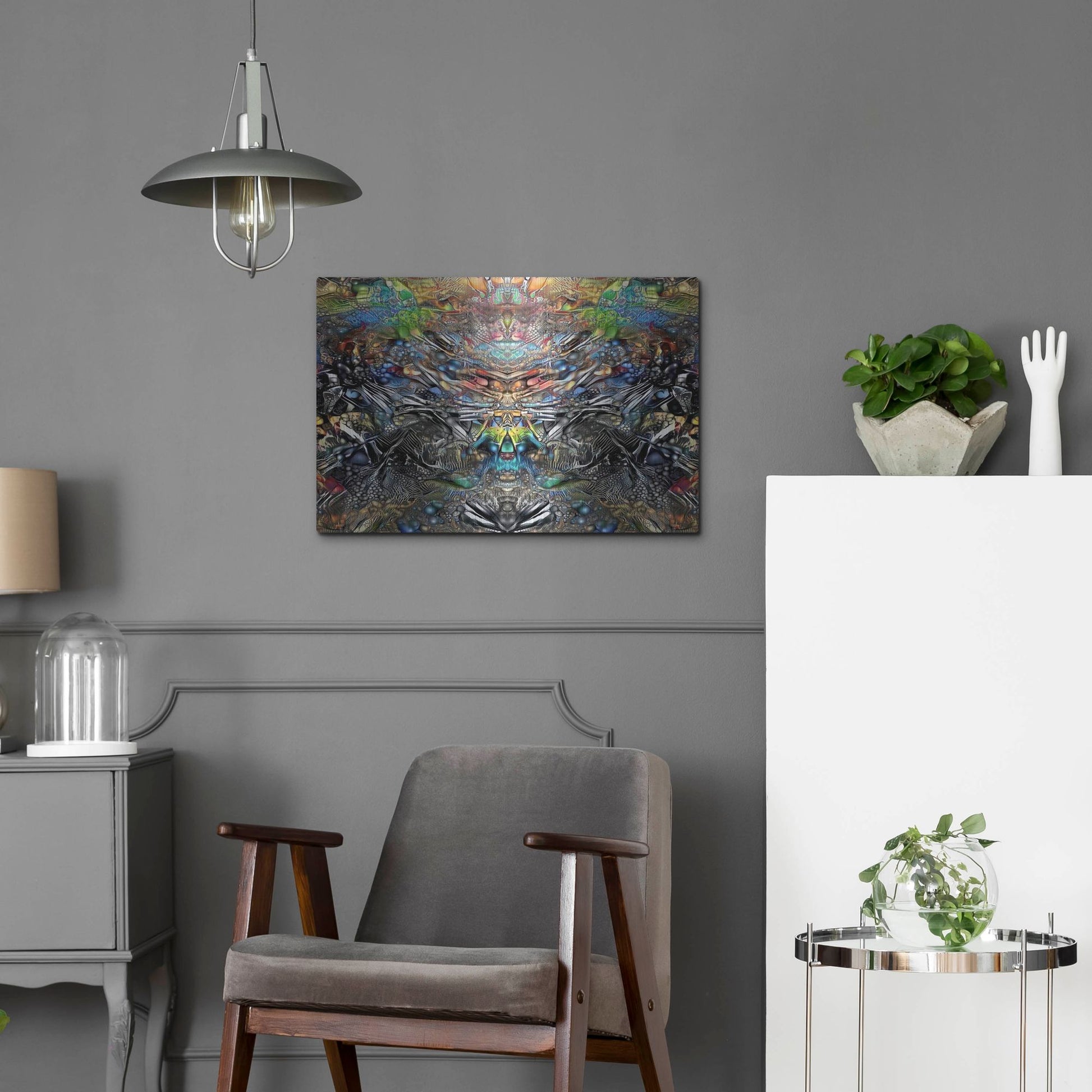 Luxe Metal Art 'Resurrection' by Pedro Gavidia, Metal Wall Art,24x16