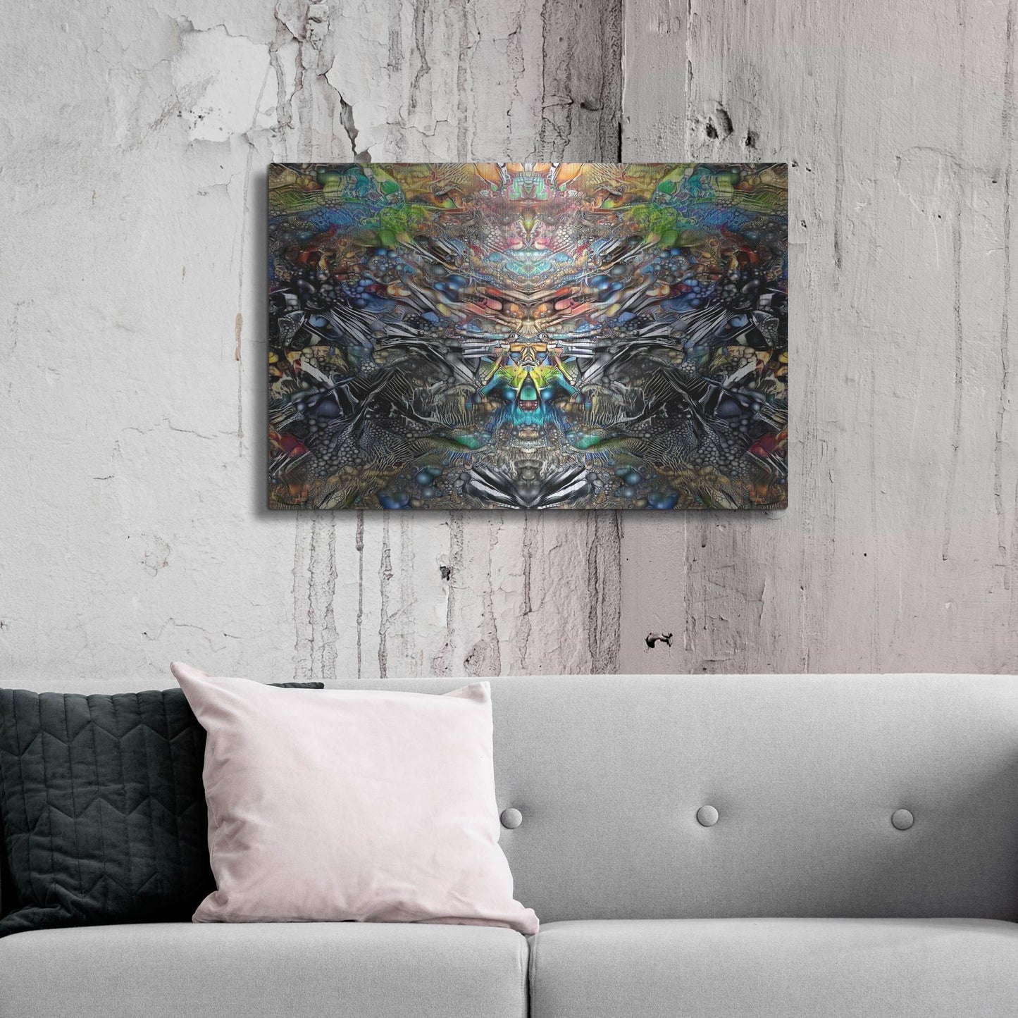 Luxe Metal Art 'Resurrection' by Pedro Gavidia, Metal Wall Art,36x24
