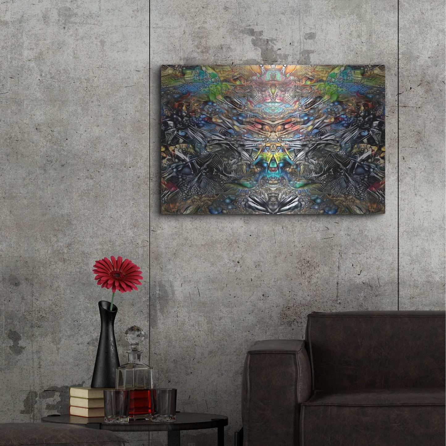 Luxe Metal Art 'Resurrection' by Pedro Gavidia, Metal Wall Art,36x24