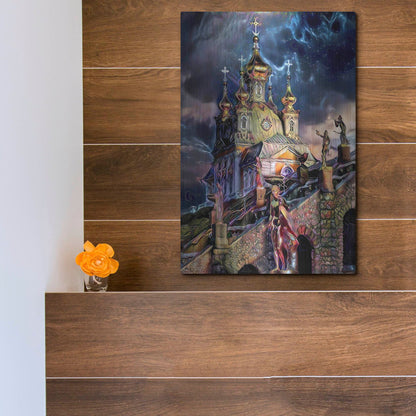 Luxe Metal Art 'Saint Petersburg Russia Peterhof Palace' by Pedro Gavidia, Metal Wall Art,12x16