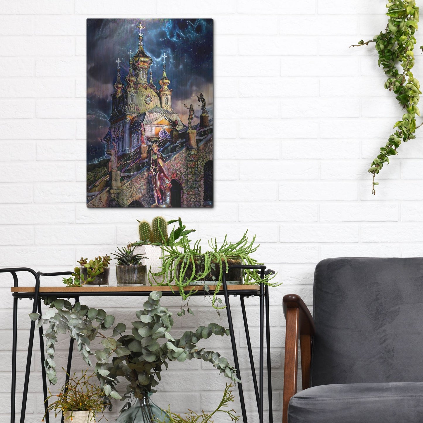 Luxe Metal Art 'Saint Petersburg Russia Peterhof Palace' by Pedro Gavidia, Metal Wall Art,12x16