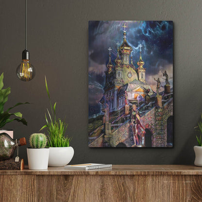 Luxe Metal Art 'Saint Petersburg Russia Peterhof Palace' by Pedro Gavidia, Metal Wall Art,12x16