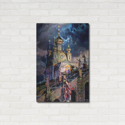 Luxe Metal Art 'Saint Petersburg Russia Peterhof Palace' by Pedro Gavidia, Metal Wall Art,24x36