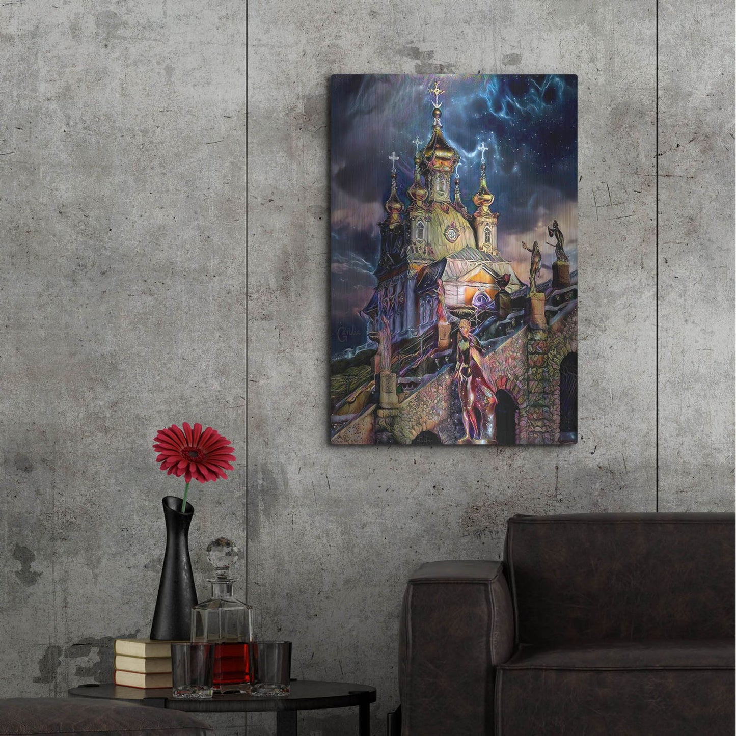 Luxe Metal Art 'Saint Petersburg Russia Peterhof Palace' by Pedro Gavidia, Metal Wall Art,24x36