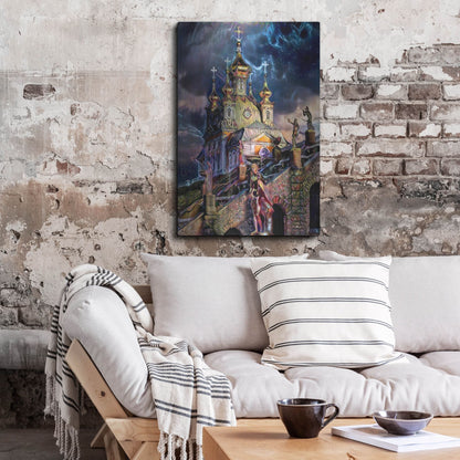 Luxe Metal Art 'Saint Petersburg Russia Peterhof Palace' by Pedro Gavidia, Metal Wall Art,24x36