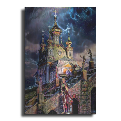 Luxe Metal Art 'Saint Petersburg Russia Peterhof Palace' by Pedro Gavidia, Metal Wall Art