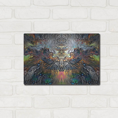 Luxe Metal Art 'Samael' by Pedro Gavidia, Metal Wall Art,16x12